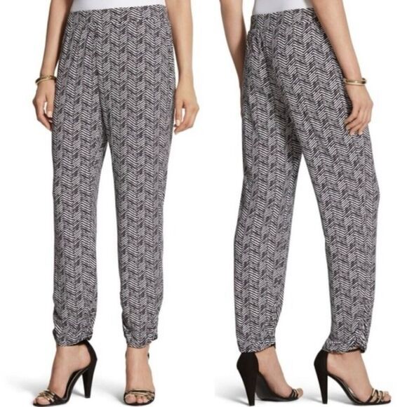 Chico's Chevron Ankle Pants size Large - Picture 8 of 9